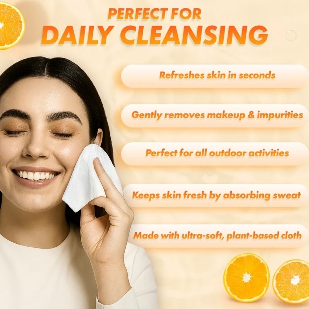 Energize Vitamin C Makeup Removal Towelettes- 40 Count - Picture 5 of 5
